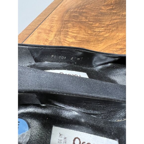 Vtg 90s Proxy Women’s 6 Black Square Toe Made In Spain Pumps Shoes Block Heels - Picture 7 of 8